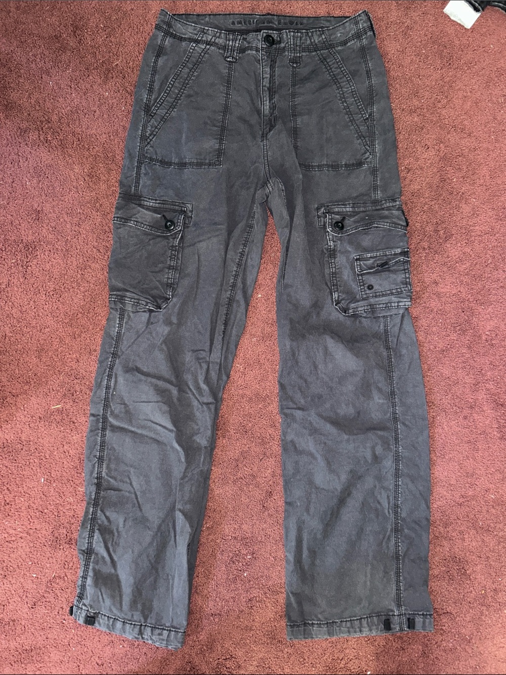 American Eagle Outfitters Charcoal Gray Cargo Pants